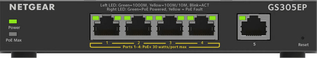 Netgear GS305EP Ethernet LAN Switch in Schwarz - Bild 1