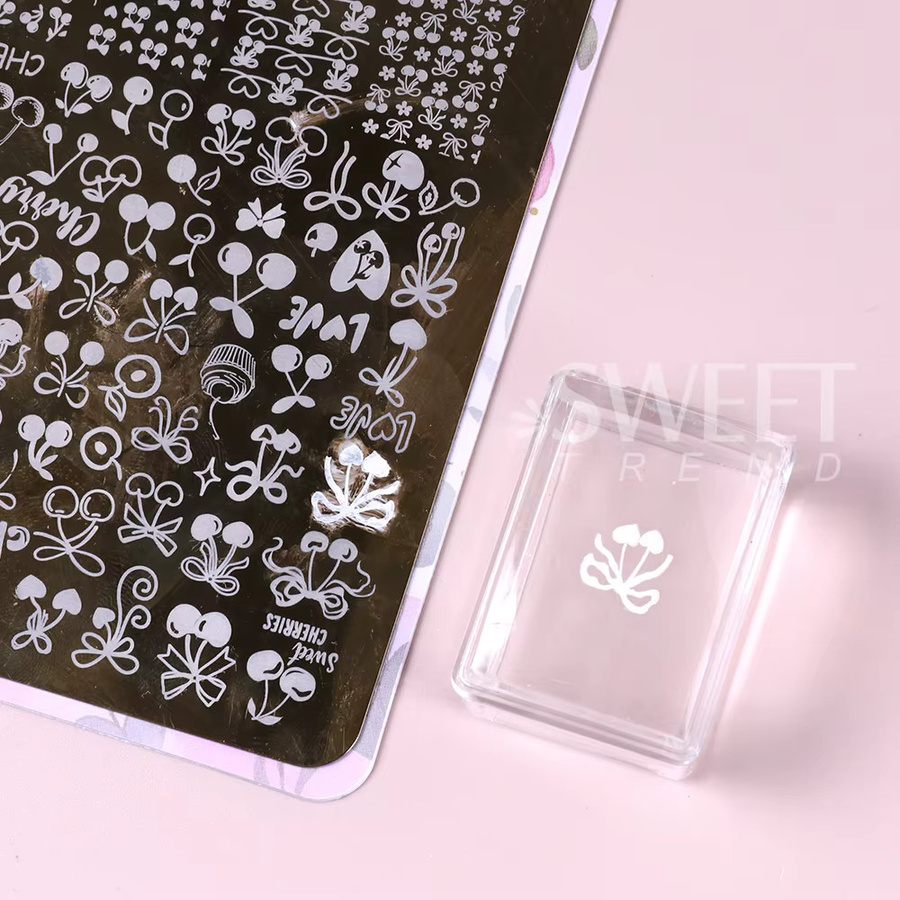 SWEET TREND Nagel Stamping Kit, Schablonen und Werkzeug-Set - Bild 2