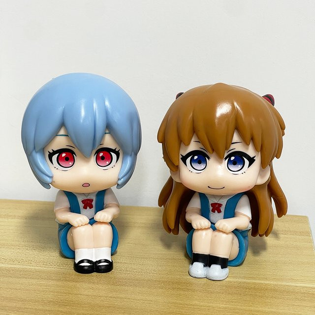 Bandai Evangelion Ayanami Rei Asuka, Actionfigur, Q-Version - Bild 1