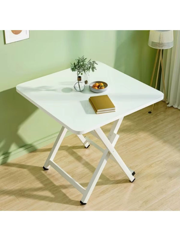 LIUSHADUOLA Klappbarer Esstisch in modernem Design, matt, für Garten und Esszimmer, Farben: Schwarz oder Weiß - Bild 4