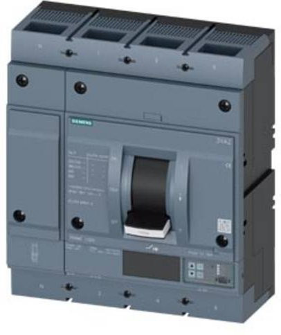 Siemens 3VA2510-6KQ42-0AA0 Leistungsschalter in Grau mit einem Einstellbereich von 400 - 1000A und einer maximalen Schaltspannung von 690 V/AC - Bild 1