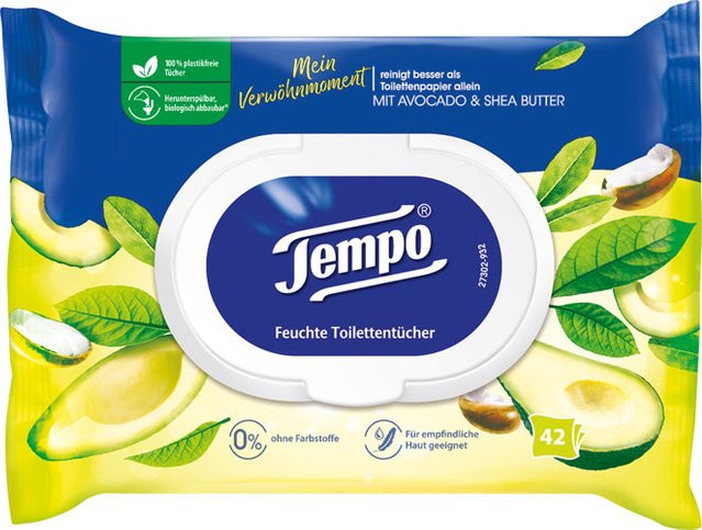 Tempo Feucht Verwöhnmoment Toilettentücher Nachfüllung, Aloe Vera - Bild 1
