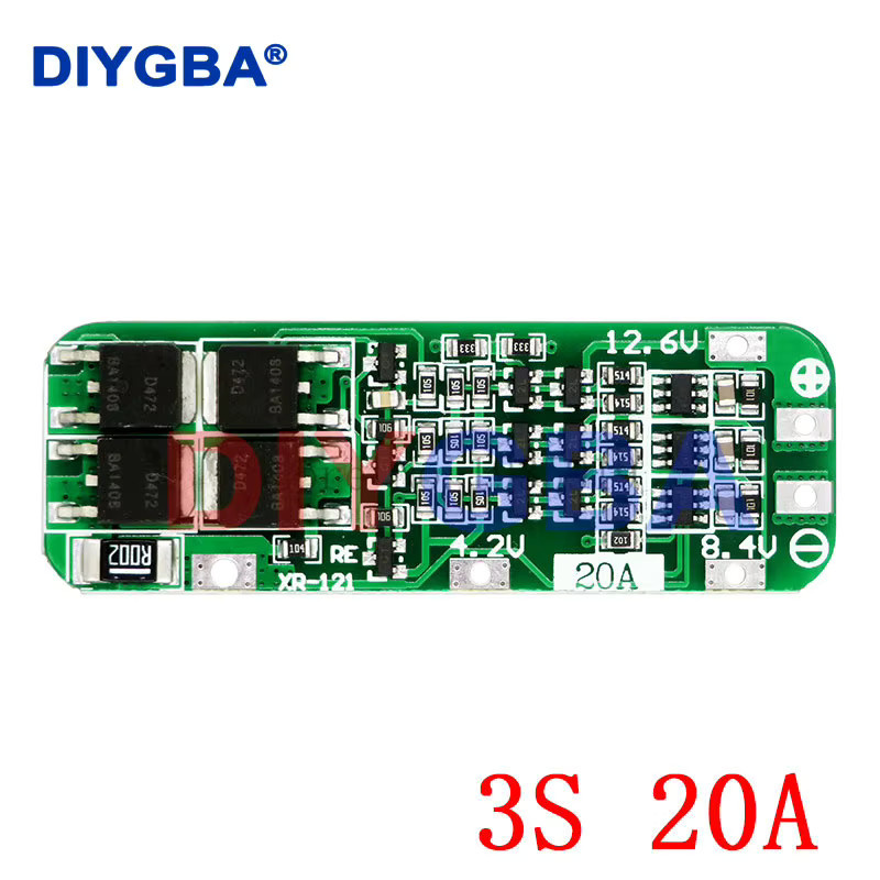 DNIGEF BMS Schutzmodul für Li-Ion Lithium-Batterien 18650 und Lipo Zellen, passend für 1S bis 6S und 3A bis 30A - Bild 2