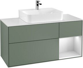V&B Finion Waschtischunterschrank mit Wandbeleuchtung, Breite: 120 cm, Tiefe: 50,1 cm, Höhe: 50,1 cm, lackiert - Bild 1