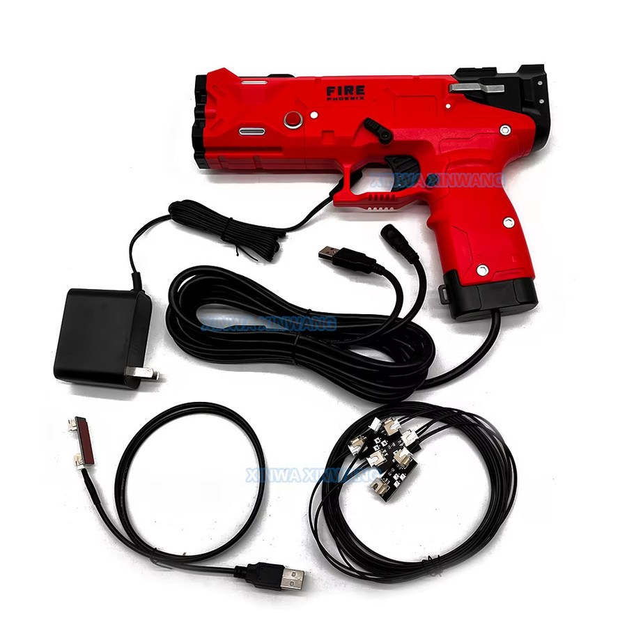 GUN4IR GunAccessories Lightgun mit Rückstoß-Vibration in Rot für PC-Schießspiel-Simulatoren und Arcade-Automaten via USB-Verbindung - Bild 2