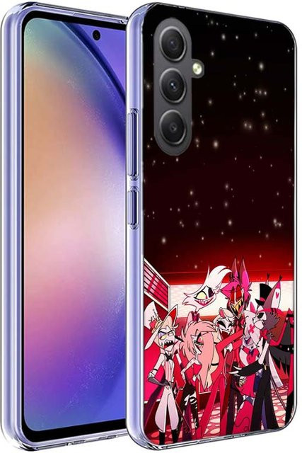 Hazbin Hotel Handyhülle für Samsung Galaxy Modelle A16 A26 A36 A56 A55 A35 A25 A15 A05S Note 20 10 9 8 M52 M51 M30S M32 M12 J8 in Multicolour - Bild 1