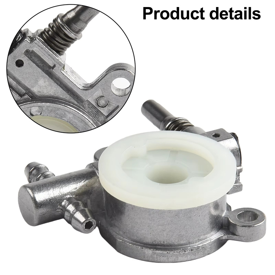 VIBRATITE Kettensägenölpumpe mit Schneckenantriebsrad-Set in Silber für 25 cc und 38 cc Kettensägen Ersatzteil-Set - Bild 3