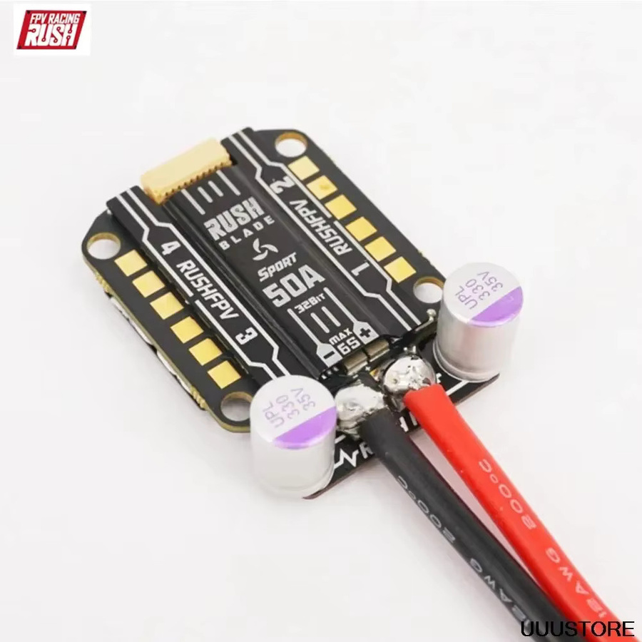 Rushfpv Rush Blade Power Filter Board in Schwarz für Rush Blades ESCs und Flight Controller Stacks für FPV Racing und Freestyle DIY Projekte - Bild 2