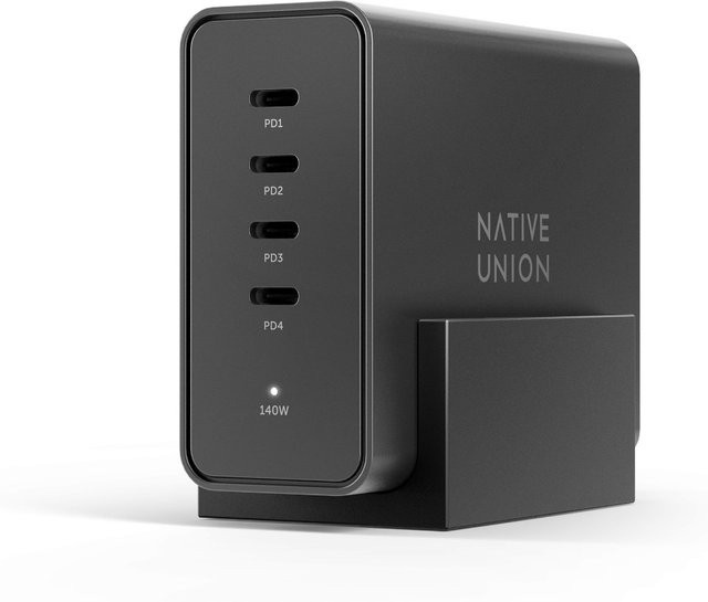 Native Union 140W Type-C PD GaN Fast Desktop Charger Schwarz - Bild 1