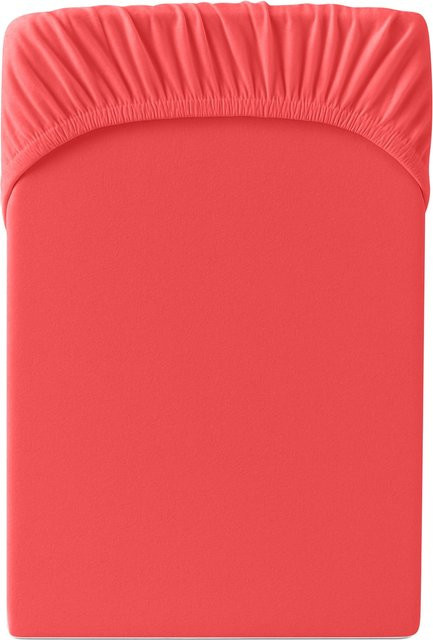 Hornisch HeimTex Spannbetttuch Edel-Jersey in Rot - Bild 1