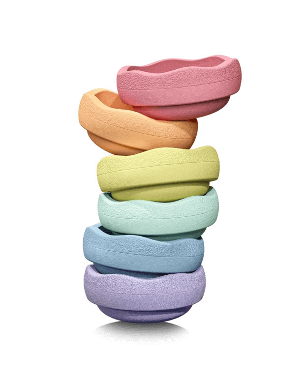Stapelstein Original Grow Rainbow, Pastel - Bild 1
