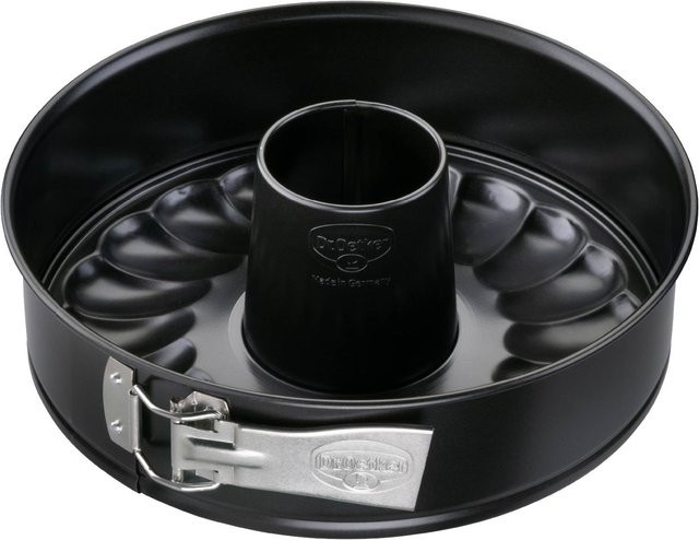 Dr. Oetker Springform Classic mit Flach- und Rohrboden, Durchmesser: 26 cm, Schwarz, Antihaftbeschichtung - Bild 1