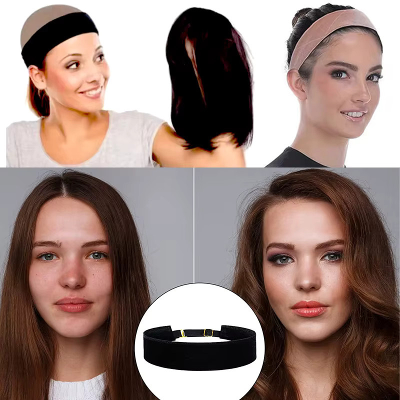 Plussign Perückengriff-Stirnband, verstellbar, Samt, Unisex - Bild 6
