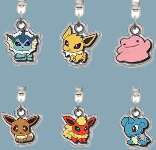 Keeppley Pokémon Lapras Eevee Flareon Umbreon Schlüsselanhänger - Bild 1