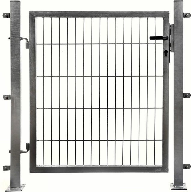 FLORAWORLD Einzeltor comfort Schwingtor aus Metall in Silber, B/H: 100 x 100 cm - Bild 1