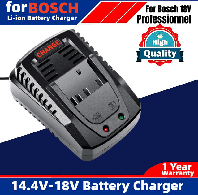 Bosch Akku-Ladegerät AL1860CV und AL1814CV für 18V und 14,4V Li-Ion Akkus in Schwarz - Bild 1