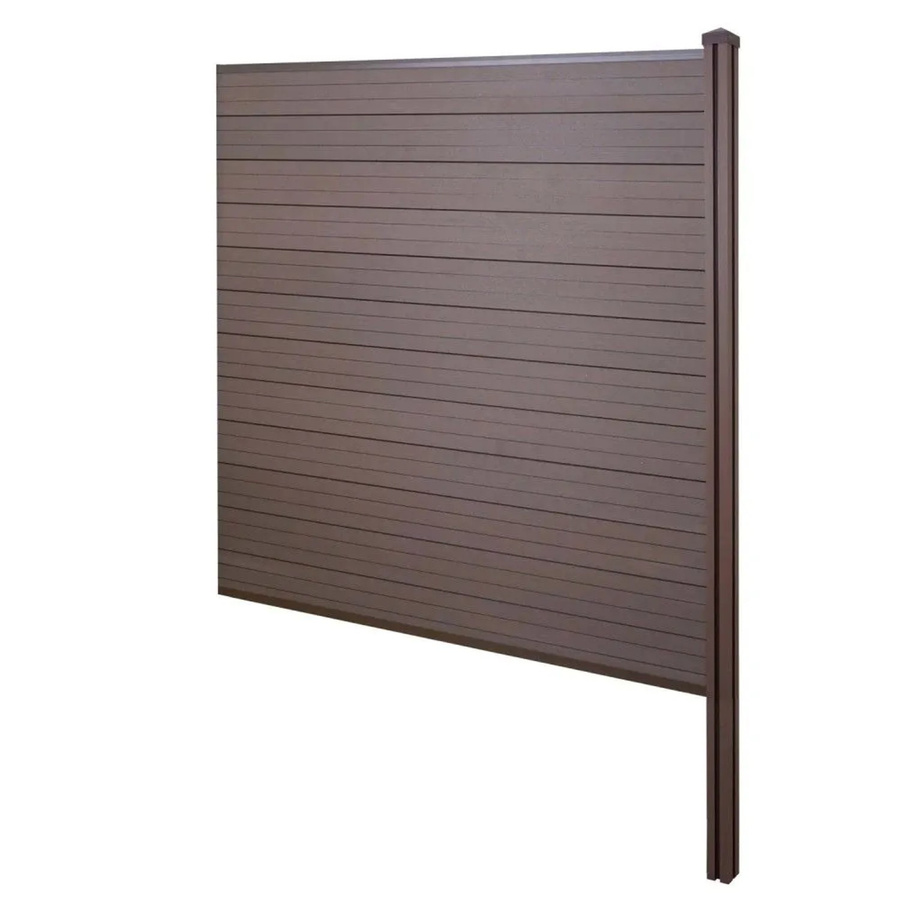 MCW WPC-Sichtschutz Savoie Erweiterungselement mit WPC-Pfosten zum Einbetonieren, braun, Höhe: 188 cm - Bild 2