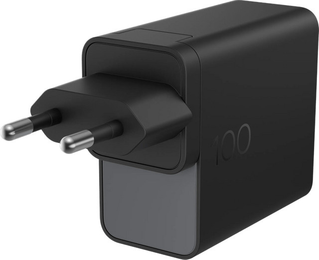HP 100W GaN USB-C Ladegerät Notebook-Netzteil in Schwarz - Bild 1