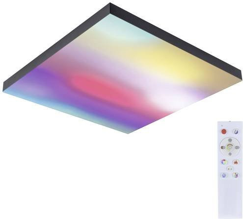 Paulmann Velora Rainbow LED-Deckenleuchte RGB, Schwarz, dimmbar mit Fernbedienung - Bild 1