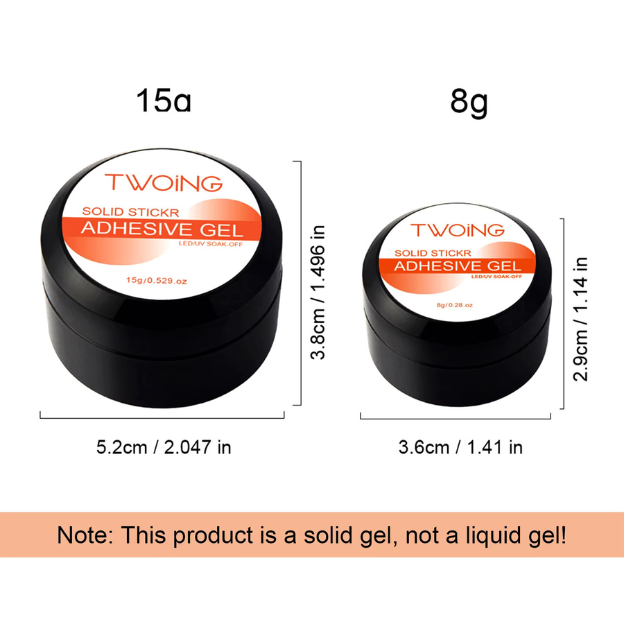 TWOING Nagelspitzen-Gel, 8 g, glänzend, Unisex - Bild 6