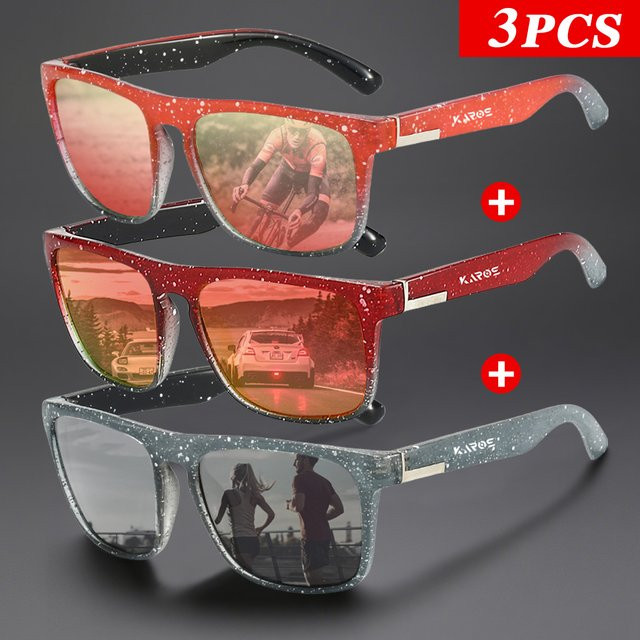 Karos Sonnenbrille, Vollrand, rechteckig, Kunststoff, Unisex, polarisiert - Bild 1
