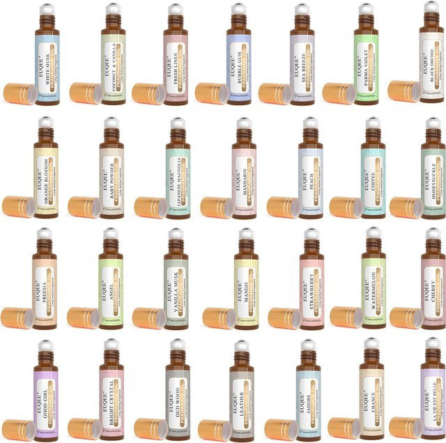 EUQEE Duftöl Roll-On mit Strawberry und Mango, 10 ml langanhaltendes Öl für Diffusor und Brenner - Bild 1