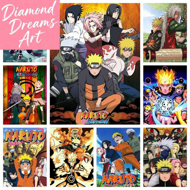 KAYOU Naruto Shippuden 5D-Diamantgemälde als Mosaik-Stickerei in Mehrfarbig für die Heimdekoration - Bild 1