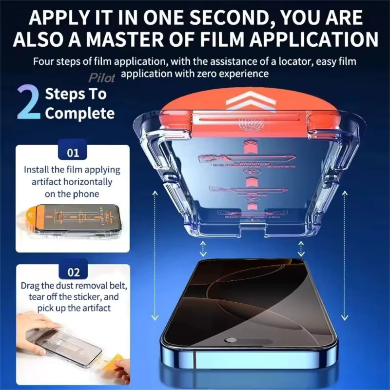 Samsung Anti-Spionage und HD Displayschutz Glasfolie für S26 Ultra, S26+ und S26, transparent, 9H bruchsicher und staubfrei - Bild 6