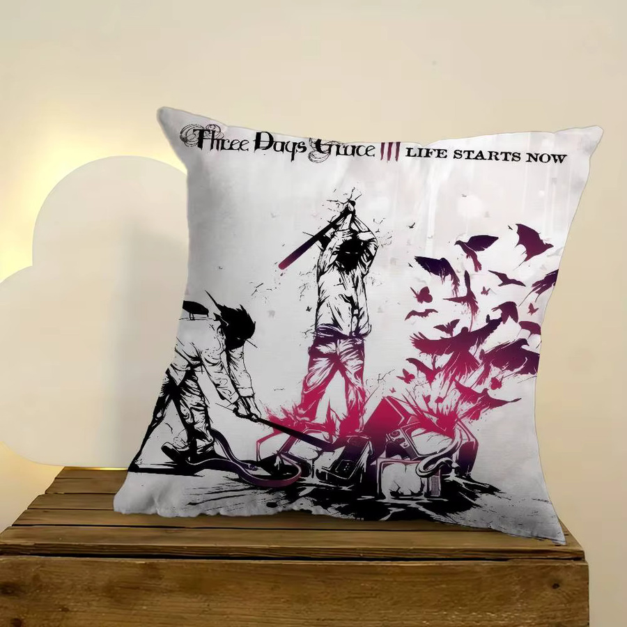Personalisierte Deko-Kissen Three Days Grace Band Design von kayoom, quadratisch, B/T/H: 45 x 45 x 45 cm - Bild 3