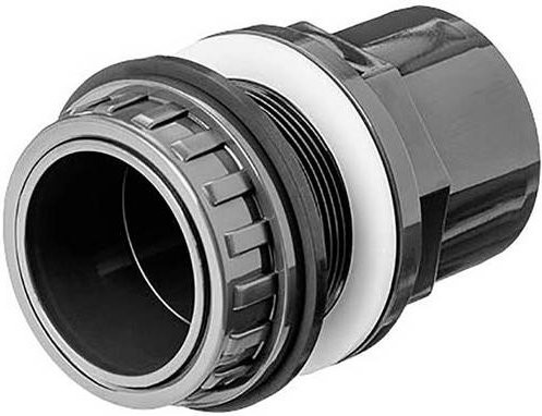 FIAP 2483 PVC-Durchführung aus PVC und EPDM in Schwarz, Durchmesser: 40 mm, Höhe: 50 mm - Bild 1