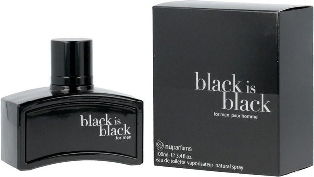 Nuparfums Black Is Black Eau de Toilette, 100 ml, Herren - Bild 1