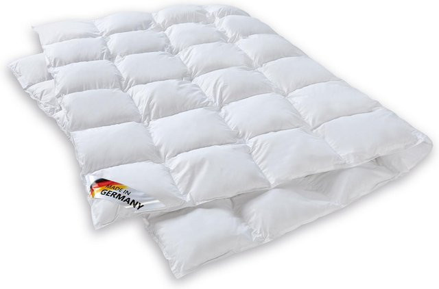 Künsemüller Finesse Steppbett Warm in Weiß, B/L: 155 x 220 cm, allergikerfreundlich aus Mikrofaser und Baumwolle - Bild 1