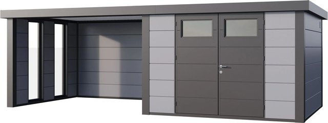 Telluria Gerätehaus Classico in Grau mit Außenmaß B/H/T: 662 x 219 x 318 cm - Bild 1