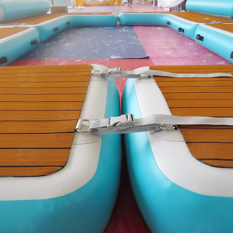 Ejia Aufblasbare Runde Lounge-Liege als Schwimmende Plattform in Türkis, Durchmesser: 240 cm - Bild 3