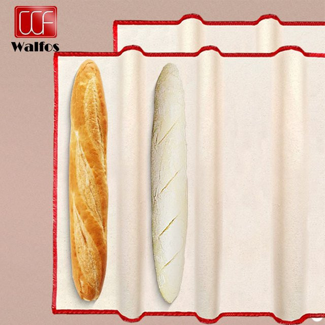 WALFOS Brotformungstuch aus Leinen und Baumwolle in Beige für Baguette und Ciabatta - Bild 1