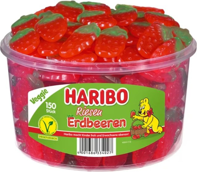 Haribo Riesen Erdbeeren Fruchtgummi 1,35 kg - Bild 1
