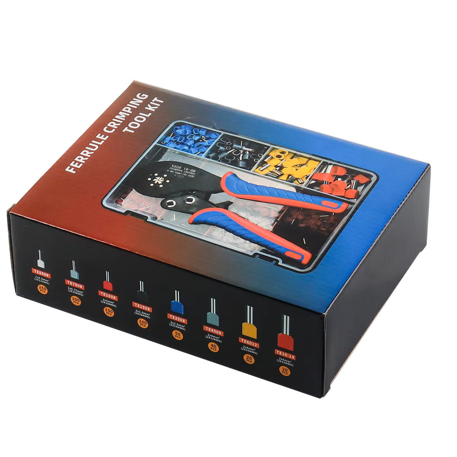 WOZOBUY Elektrisches Aderendhülsenpresswerkzeug Set mit Aufbewahrungsbox und Ferrule-Crimping-Zange HSC8 6-4A/6-6 - Bild 4