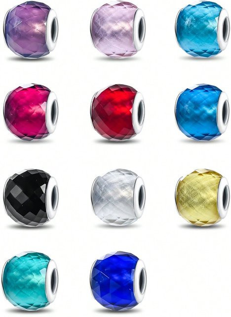Charms Perle, 925 Silber, Bunt, Glas, Damen - Bild 1