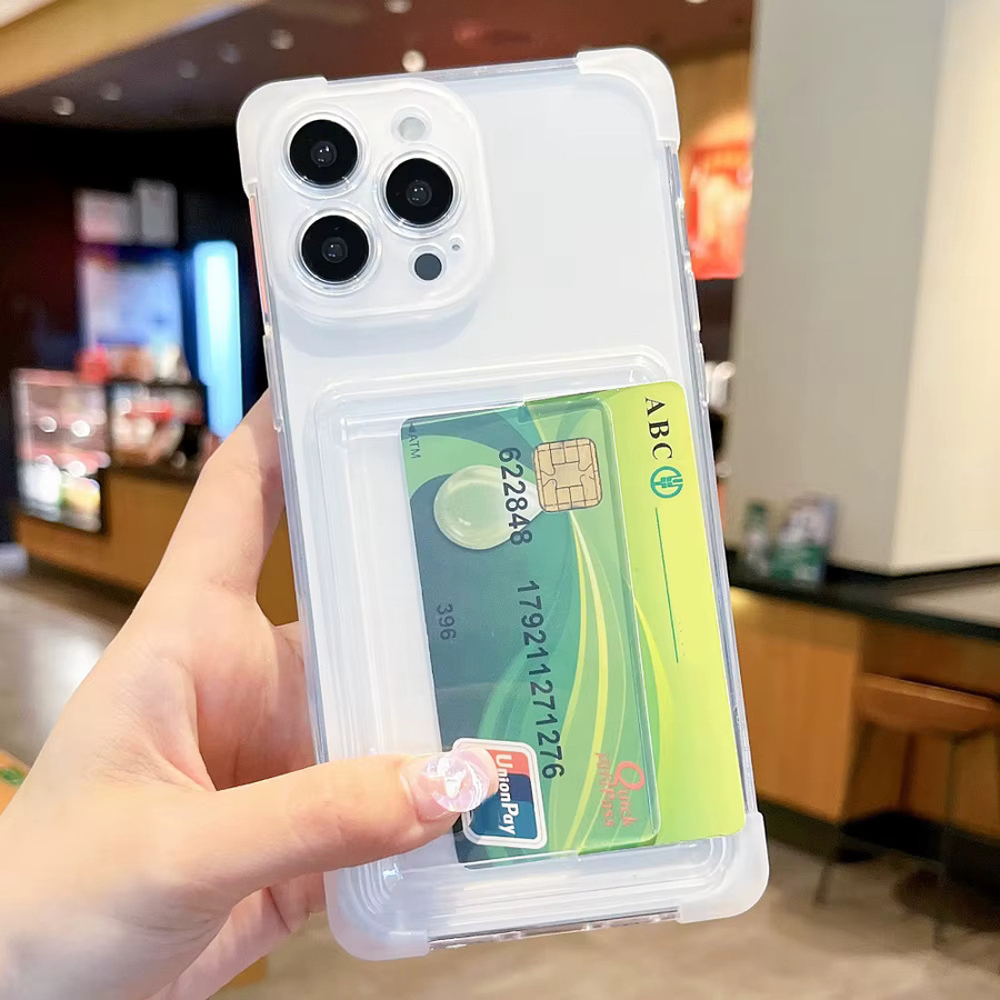 Transparente Stoßfeste Soft Case Schutzhülle für Apple iPhone 16 15 14 13 12 11 Pro Max mit Linsenschutz in Weiß - Bild 4