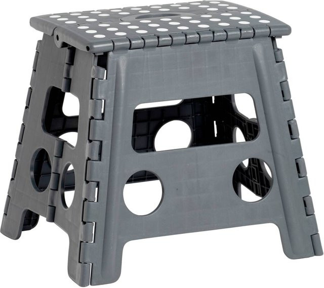Zeller Klapphocker Anthrazit B/H/L: 30 x 32 x 37 cm - Bild 1