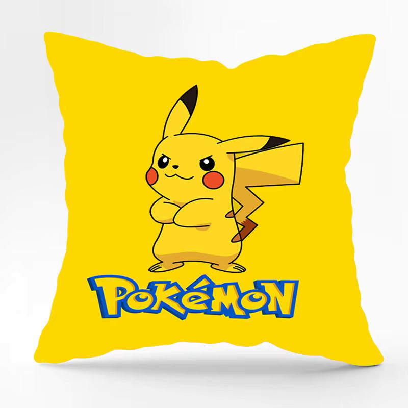 Pokemon Anime Plüsch Kissenbezug mit Pikachu, Charmander und Psyduck, B/B/B: 45 x 45 x 45 cm - Bild 2