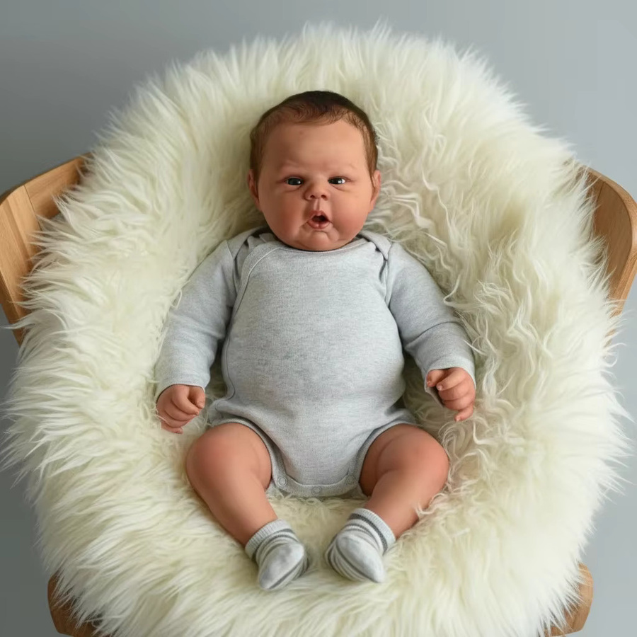 NPK Gounchi Babypuppe, handgemachte Neugeborene Bebe Reborn Puppe, 20 Zoll - Bild 5
