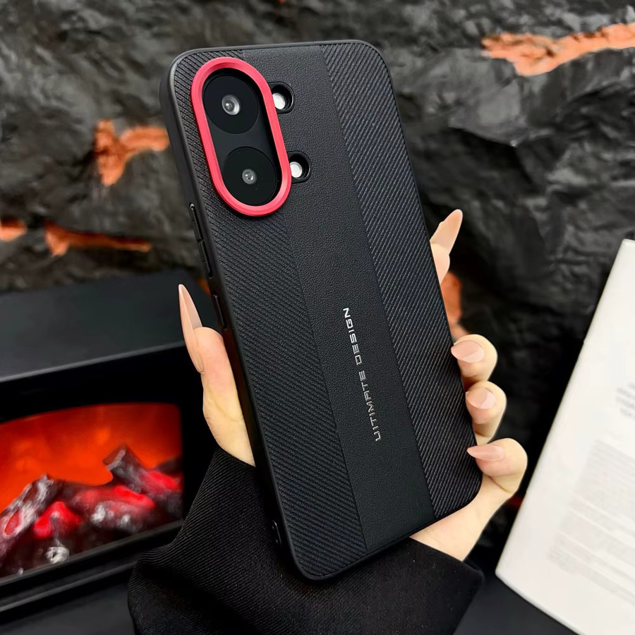 Luxuriöse Schutzhülle aus hartem PU für Xiaomi Poco X8 Pro Max und Poco X8 in Schwarz - Bild 2