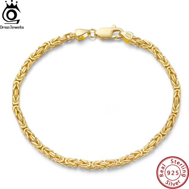 ORSA JEWELS Armband, 925 Sterlingsilber, byzantinisch, Unisex - Bild 1