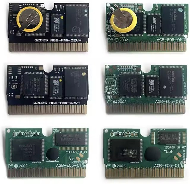 Keeppley Retro GBA Flash-Cart mit Doppel-IC-Speicher und Echtzeituhr in Grün - Bild 1