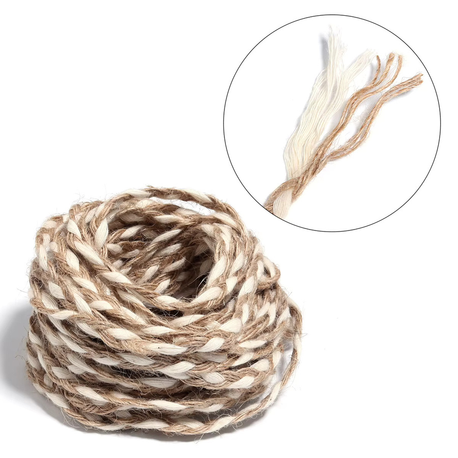 Natürliches Juteband in Braun für DIY-Dekorationen, Hochzeiten und Geschenke, 10 Yards Länge - Bild 2