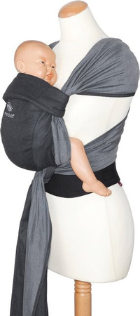Manduca Twist Hybrid Babytrage aus Baumwolle, Grau, 2 Tragepositionen