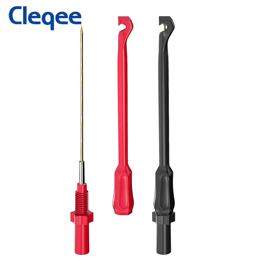 Cleqee P30036A Sicherheits-Draht-Piercing-Sonden zur zerstörungsfreien Punktion mit 4-mm-Klinkenstecker für Multimeter und Kfz-Testhaken-Werkzeug - Bild 2