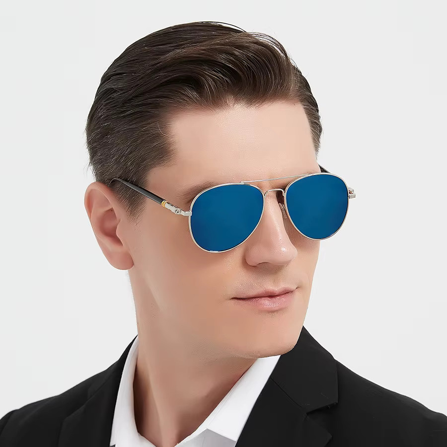 WSZ Sonnenbrille Aviator, Metall, Vollrand, Unisex - Bild 1