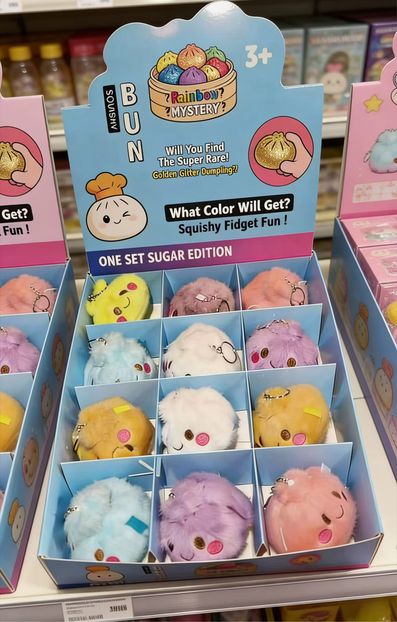 LDCX Simulierter Plüsch-Brötchen-Schlüsselanhänger, Plüsch / Textil, ab 3 Jahre - Bild 2
